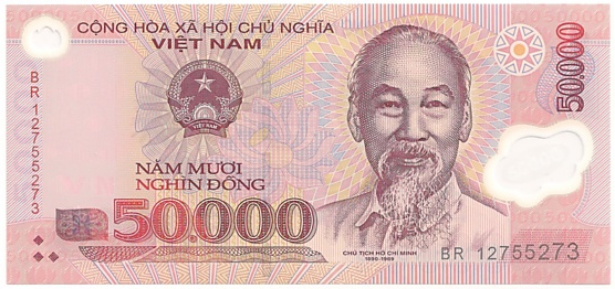 Вьетнам Полимерные 50 000 донгов 2012 banknote, 50000₫, лицо