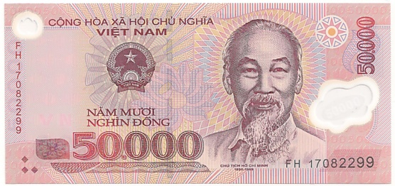 Вьетнам Полимерные 50 000 донгов 2017 banknote, 50000₫, лицо