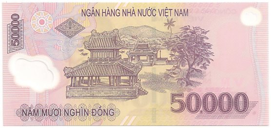 Вьетнам Полимерные 50 000 донгов 2019 banknote, 50000₫, оборотка