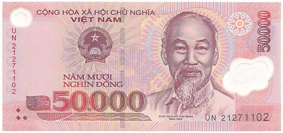 Вьетнам Полимерные 50 000 донгов 2021 banknote, 50000₫, лицо