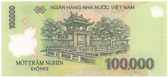 Вьетнам Полимерные 100 000 донгов 2004 banknote, 100000₫, оборотка