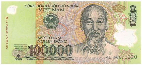 Вьетнам Полимерные 100 000 донгов 2006 banknote, 100000₫, лицо