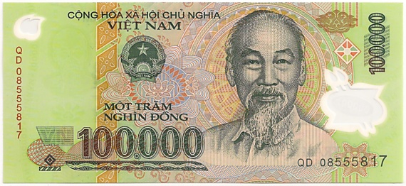 Вьетнам Полимерные 100 000 донгов 2008 banknote, 100000₫, лицо