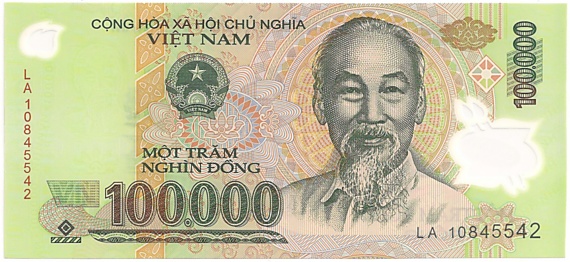 Вьетнам Полимерные 100 000 донгов 2010 banknote, 100000₫, лицо