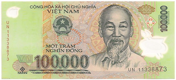 Вьетнам Полимерные 100 000 донгов 2011 banknote, 100000₫, лицо