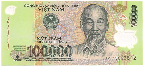 Вьетнам Полимерные 100 000 донгов 2013 banknote, 100000₫, лицо