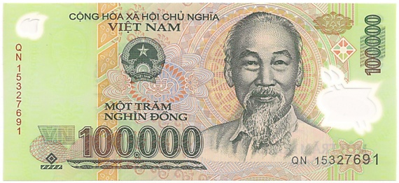 Вьетнам Полимерные 100 000 донгов 2015 banknote, 100000₫, лицо