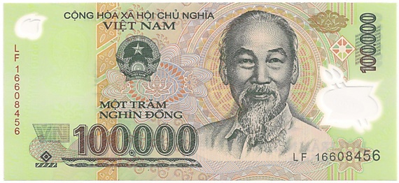 Вьетнам Полимерные 100 000 донгов 2016 banknote, 100000₫, лицо