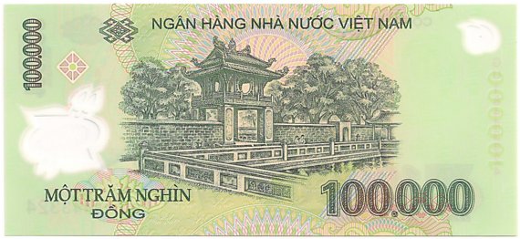 Вьетнам Полимерные 100 000 донгов 2018 banknote, 100000₫, оборотка