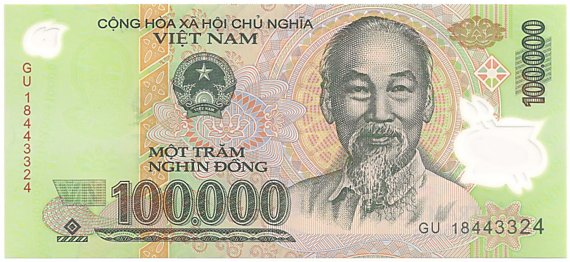 Вьетнам Полимерные 100 000 донгов 2018 banknote, 100000₫, лицо