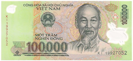Вьетнам Полимерные 100 000 донгов 2019 banknote, 100000₫, лицо